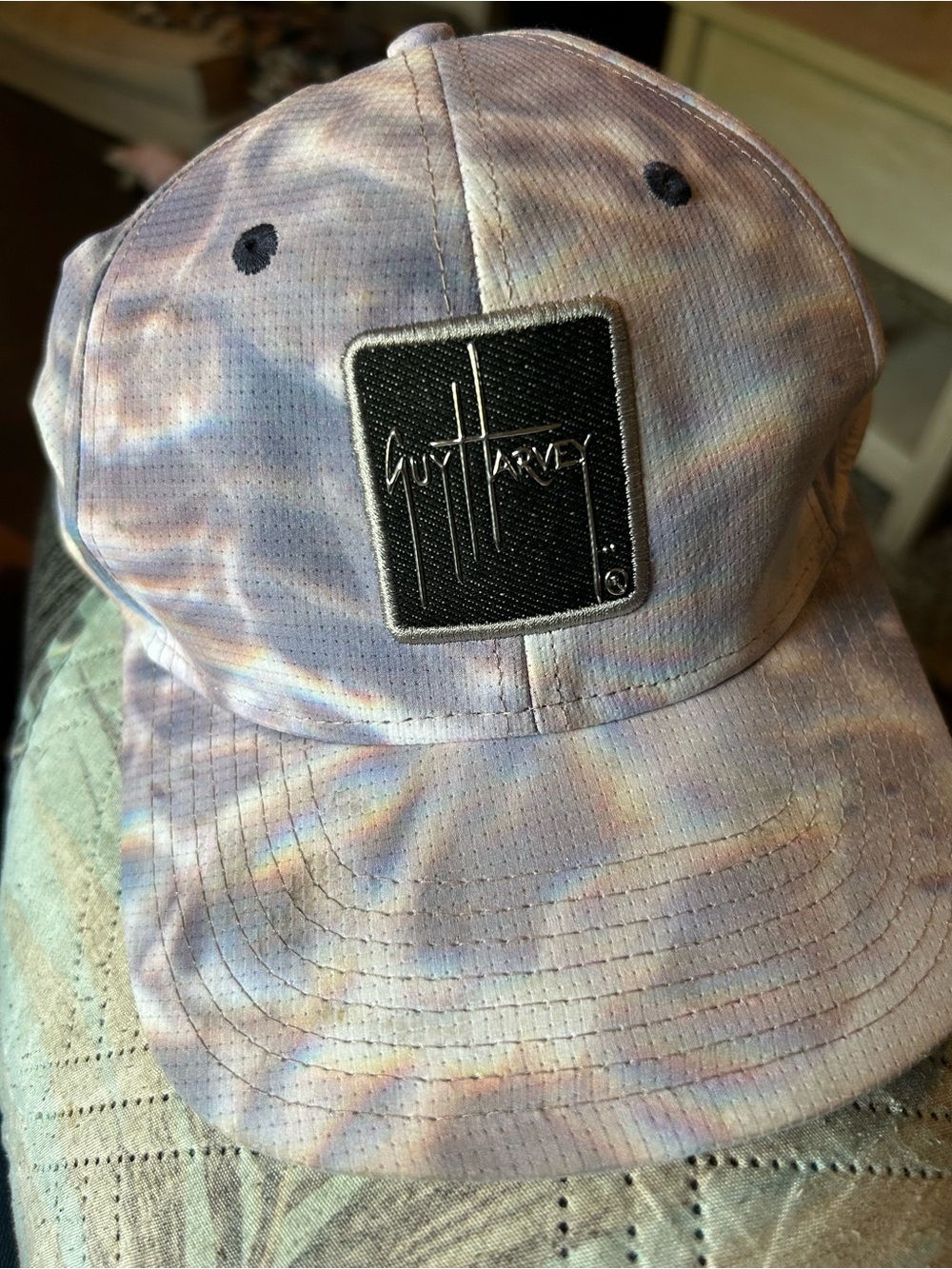 Guy Harvey women’s Tie-Dye Pastel Baseball Cap - Pastel Purple